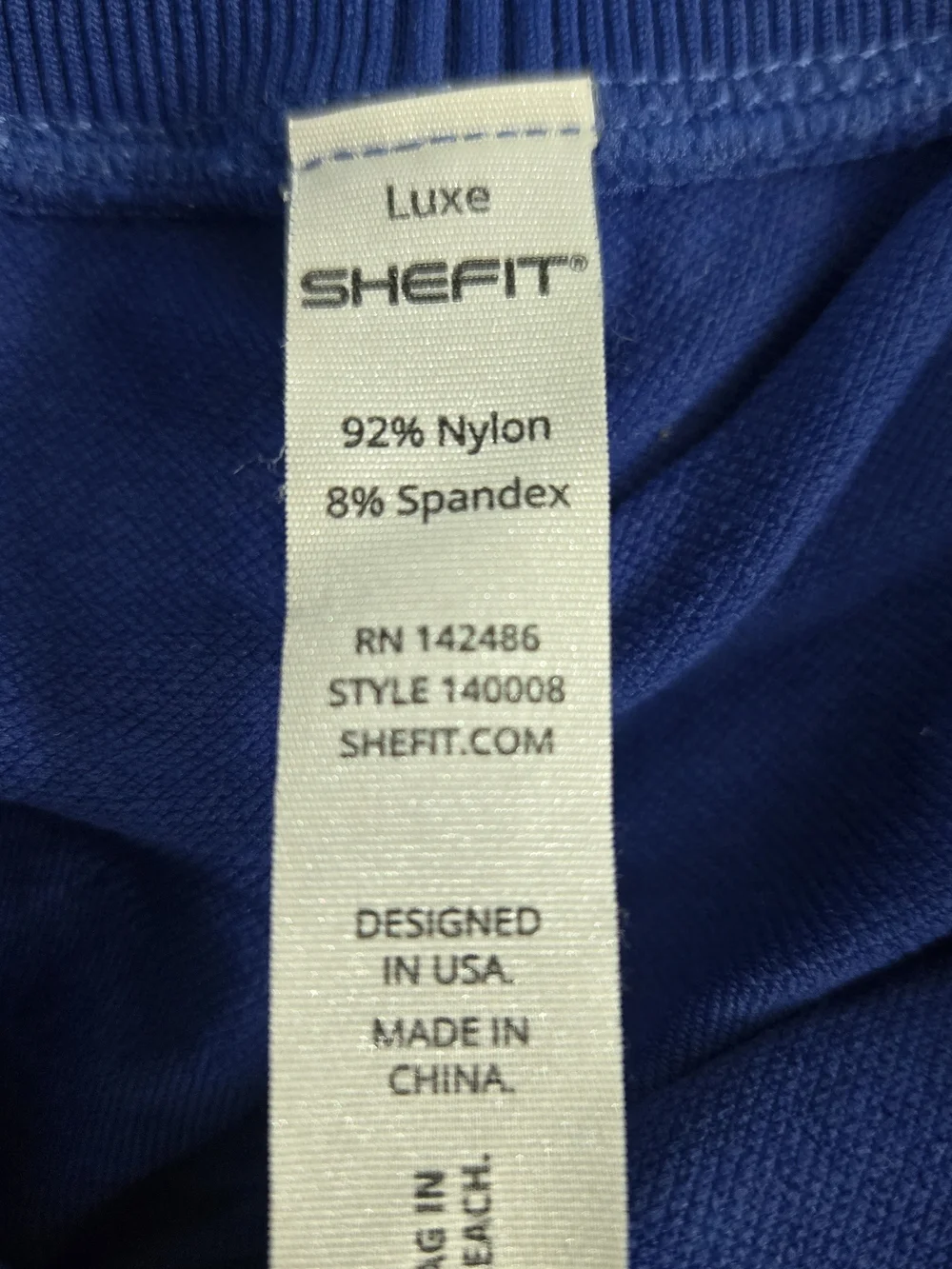 SHEFIT Royal Blue Luxe Activewear Top
